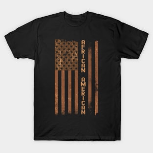 Proud African American Melanin Flag T-Shirt